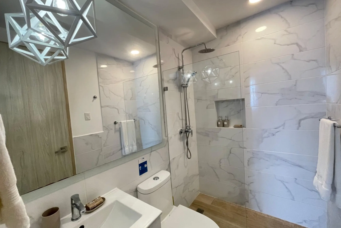 ID , The Beach, Two Bedroom Apartment For Sale In Downtown Punta Cana With Large Balcony ()