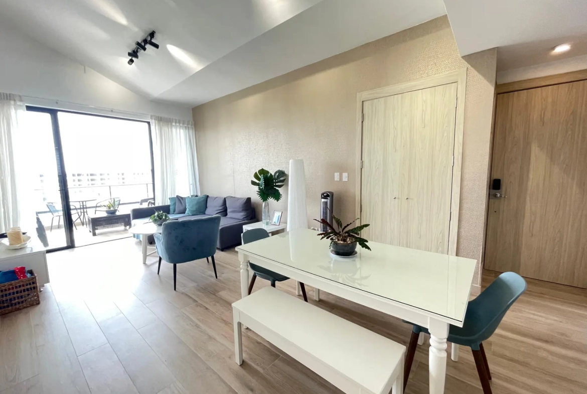 ID , The Beach, Two Bedroom Apartment For Sale In Downtown Punta Cana With Large Balcony ()