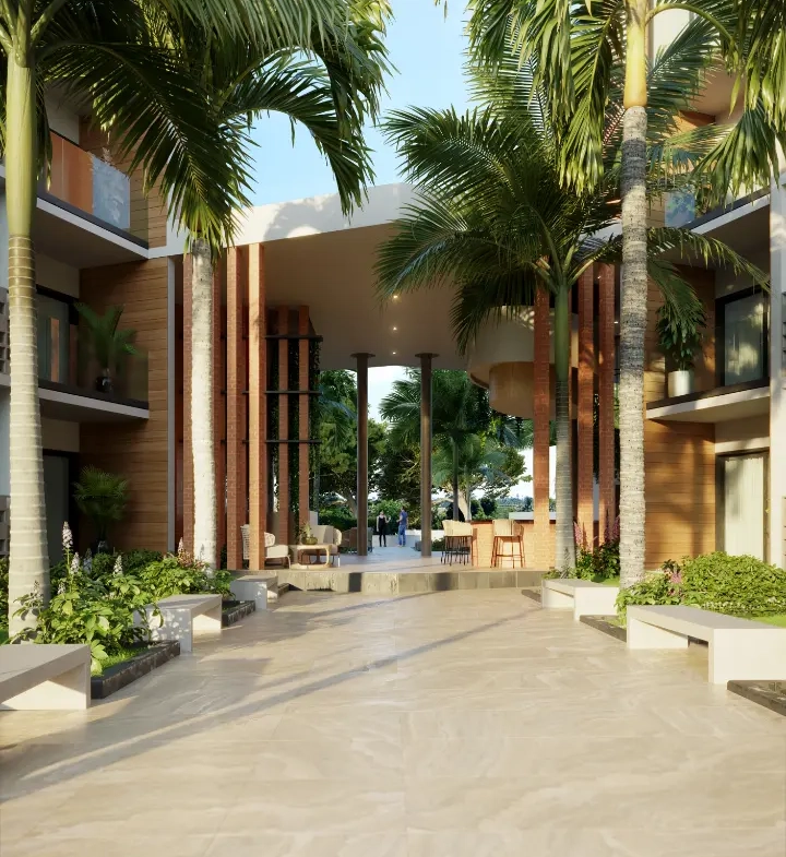 Découvrez une vie tranquille : Appartement-terrasse de deux chambres à vendre au Mystiq Wave, White Sands, Punta Cana, avec vue sur la piscine