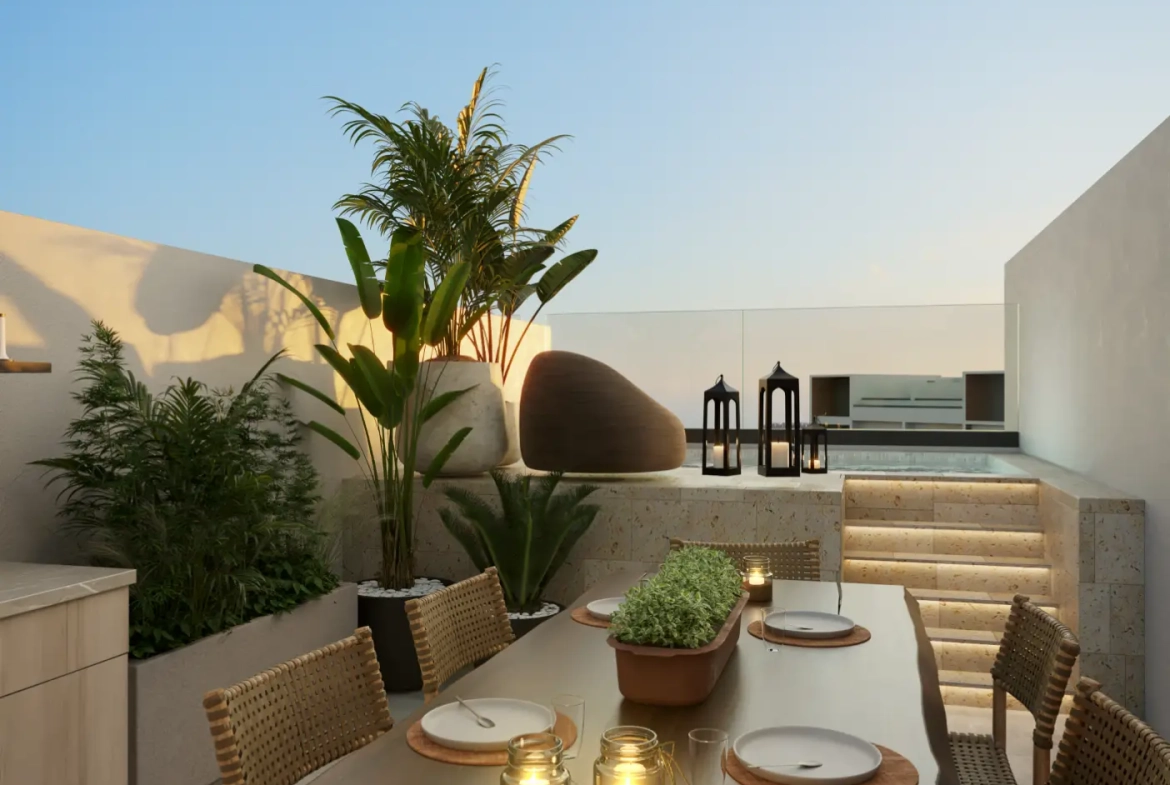 Mystiq Wave, appartement de deux chambres à vendre à White Sands, Punta Cana avec vue sur la piscine