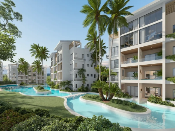 Mystiq Bay, Penthouse De Un Dormitorio En Venta En White Sands, Punta Cana Con Vistas Al Campo De Golf