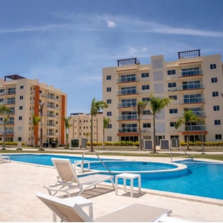 Asequible apartamento de 1 habitación con terraza privada en Crisfer Punta Cana Pueblo Bávaro