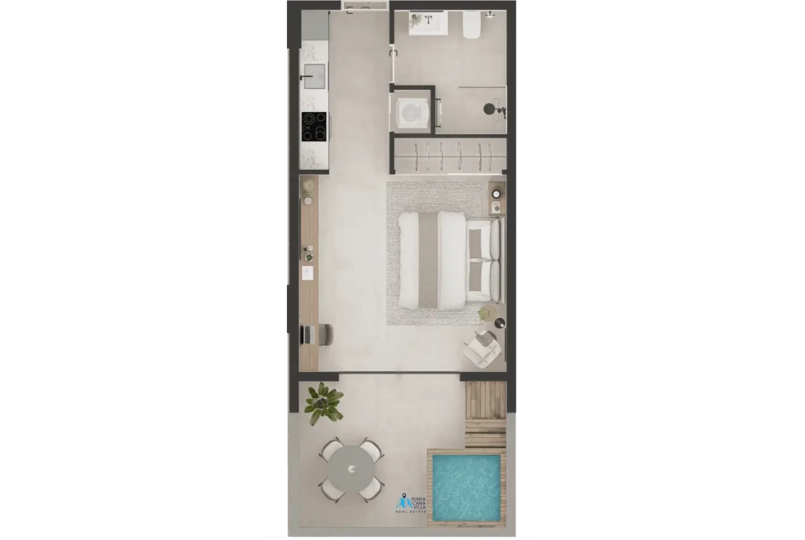 , Oasis Bay, studio apartment for sale in Cana Bay, Punta Cana ()