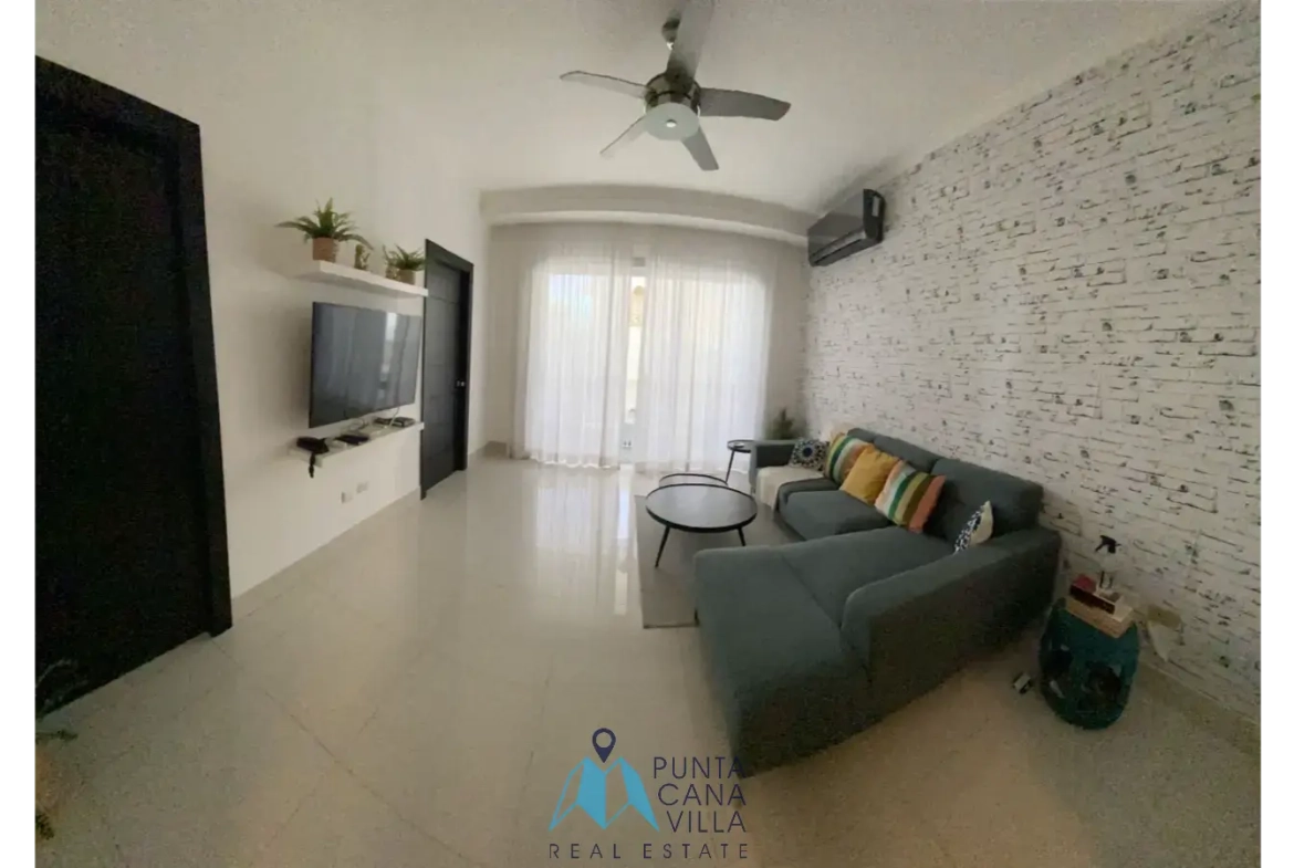 Condo meublé de deux chambres à vendre à Punta Cana Village