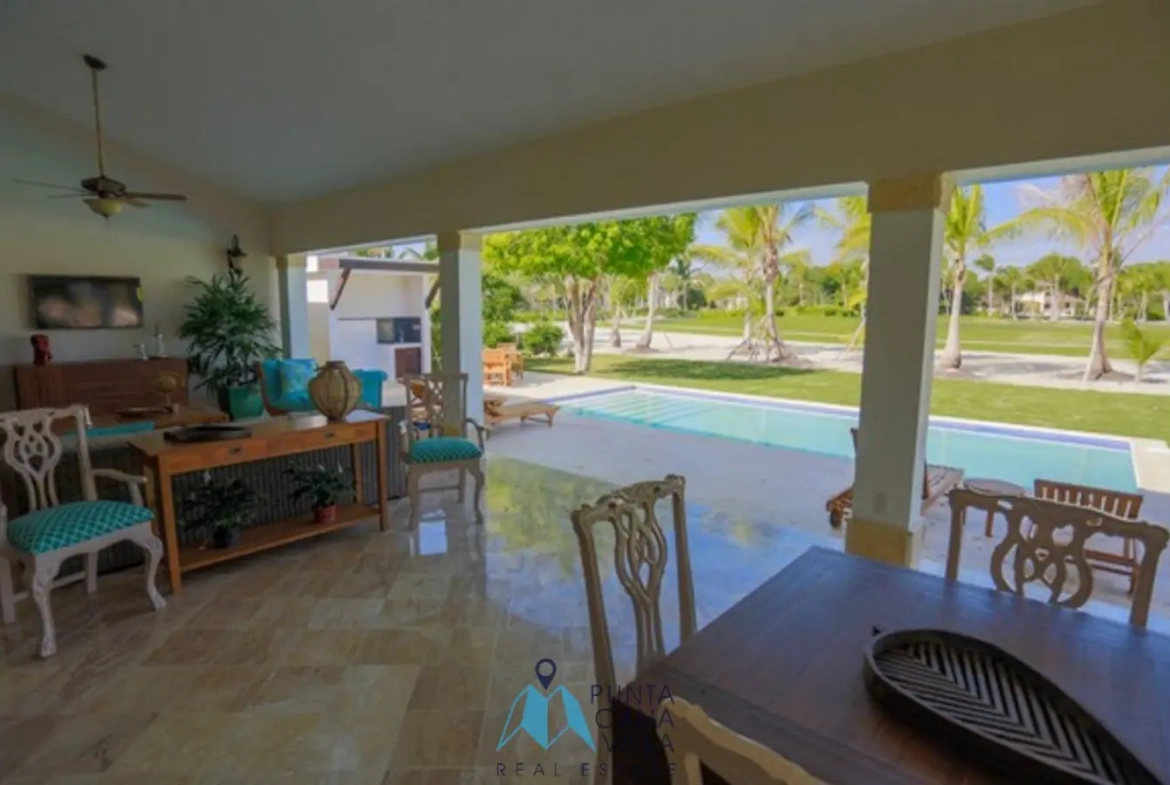 Punta Cana, Maison meublée de quatre chambres à vendre à Tortuga Bay