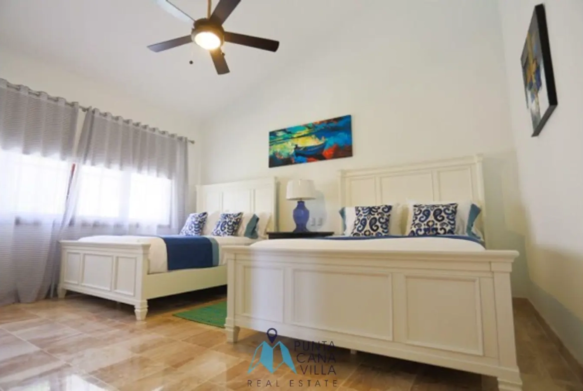 Punta Cana, Maison meublée de quatre chambres à vendre à Tortuga Bay