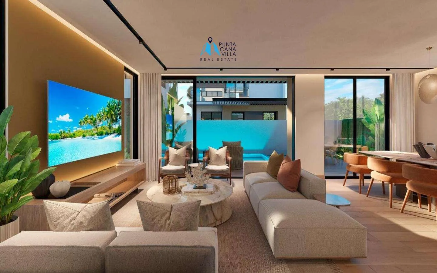 Downtown two bedroom villa for sale in Tropical Beach Residences ()