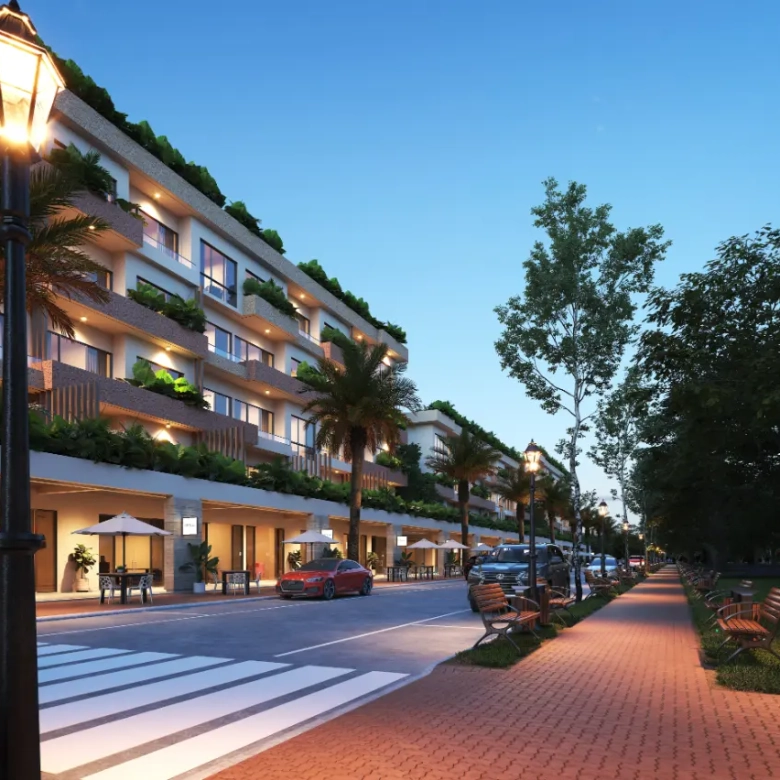 ID , One Bedroom Studio Penthouse For Sale In City Place, Punta Cana With Side View ()