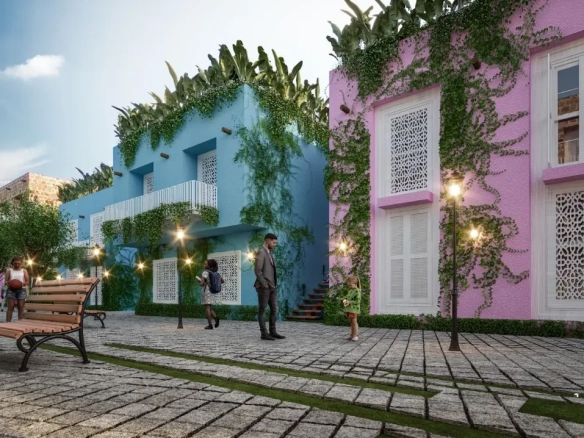 ID , Pueblito Caribeno, Apartamento De Una Habitación En Venta En Punta Cana Con Vista A La Calle ()