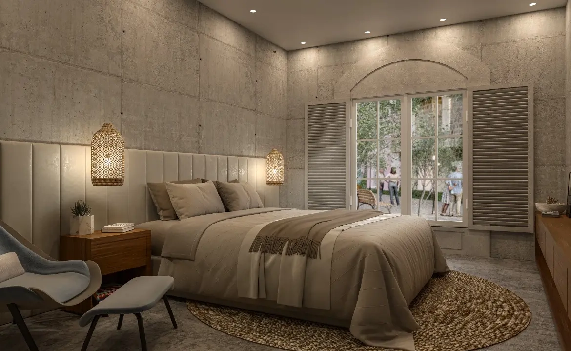 Pueblito Caribeño in Vista Cana, Appartement de deux chambres à coucher à vendre à Punta Cana avec patio