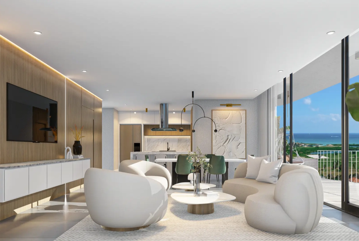 ID , Danza luxury Residences, Two Bedroom Apartment For Sale In Cap Cana ()