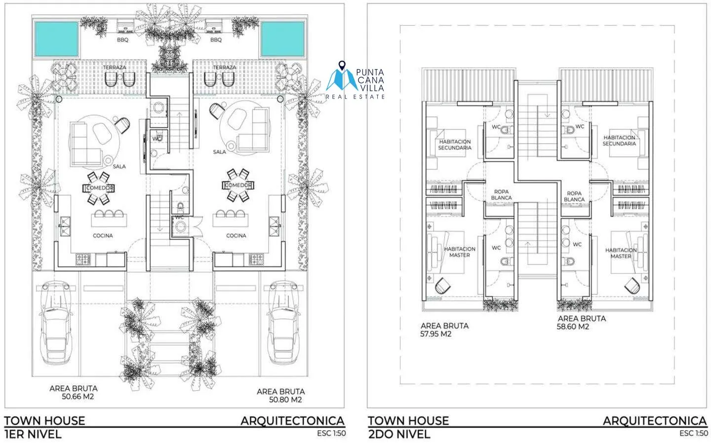Centro, casa duplex de una habitación en venta en Tropical Beach Residences