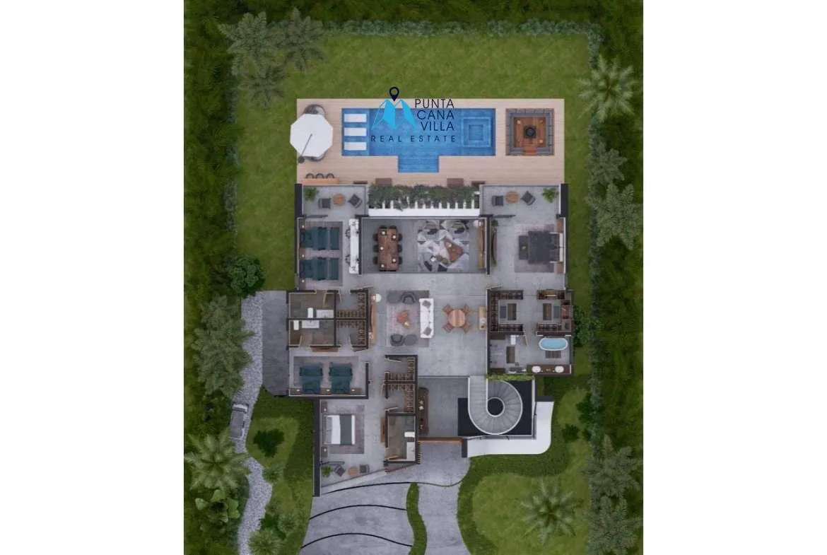 Caleton Residences Five Bedroom Villa For Sale In Cap Cana ()