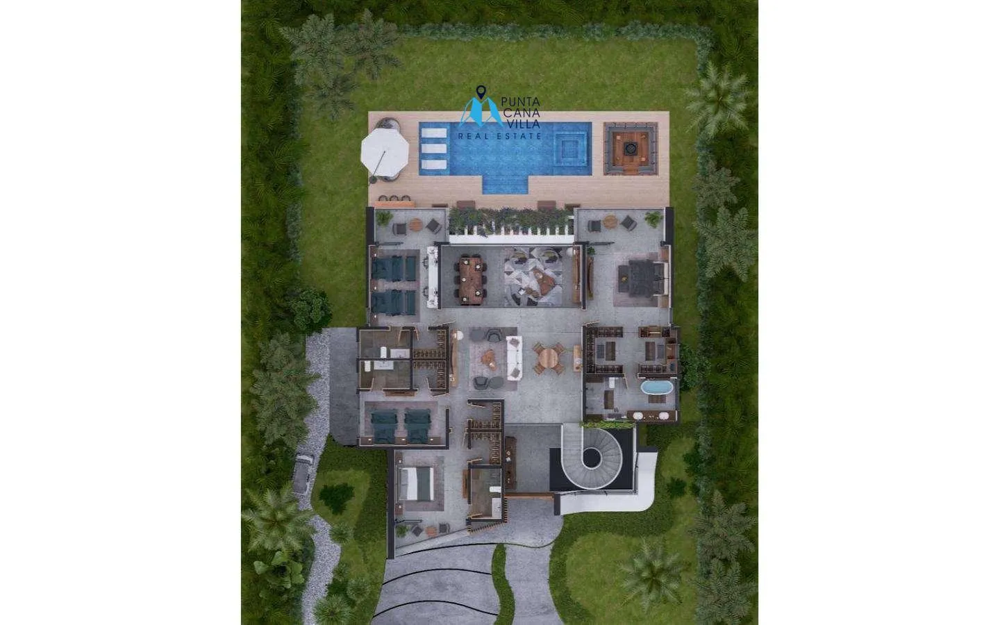 Caletón Residences, Villa de cinco habitaciones en venta en Cap Cana