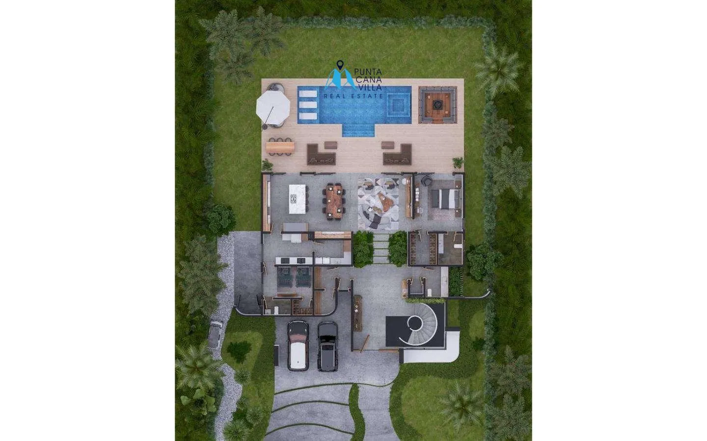 Caletón Residences, Villa de cinco habitaciones en venta en Cap Cana