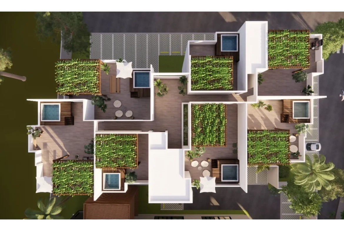 Jardines del Prado Residences, Appartement de deux chambres à coucher à vendre à Punta Cana