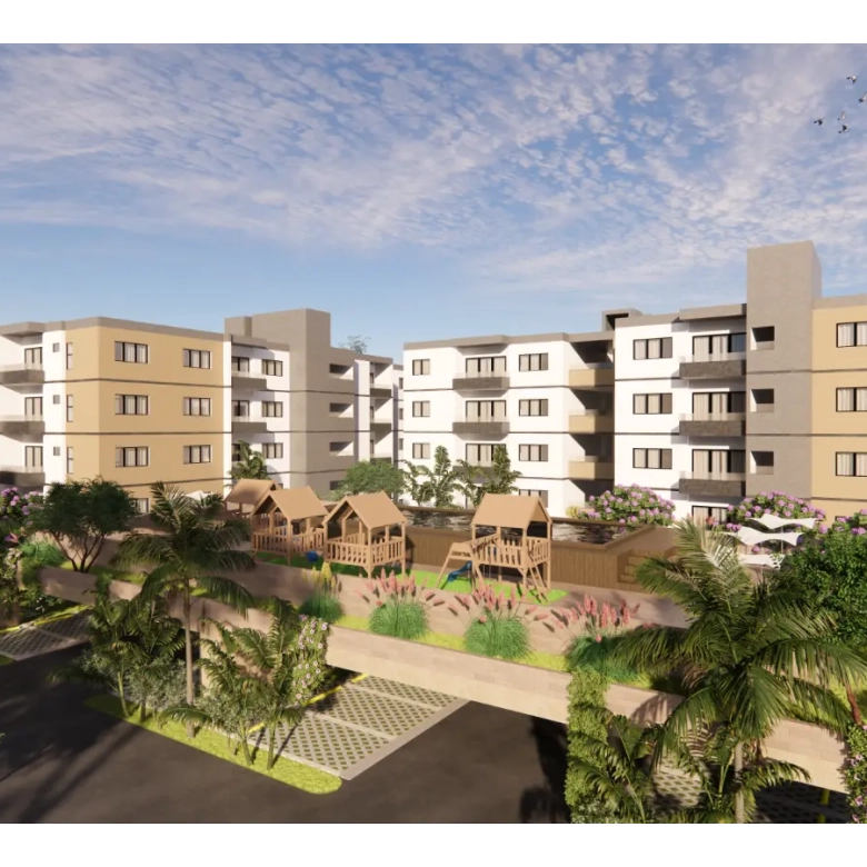 Jardines del Prado 2 Bedroom Apartment with Optional Jacuzzi for Sale in Punta Cana