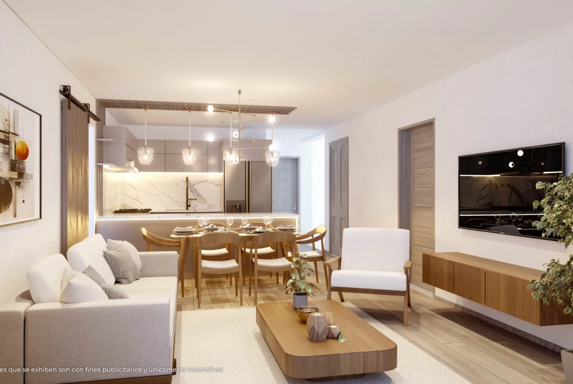 Ciudad Jardín, Se Vende Apartamento De Un Dormitorio En Bávaro, Punta Cana Con Zona De Césped