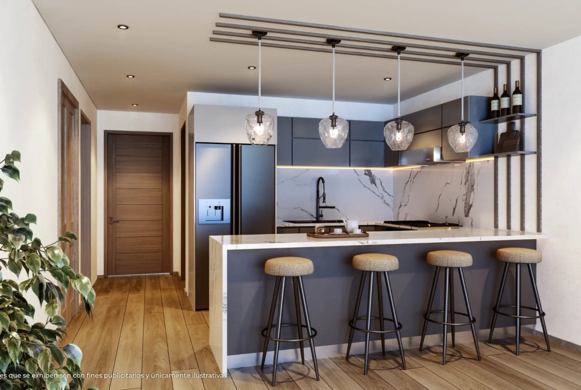 Ciudad Jardín, Se Vende Apartamento De Un Dormitorio En Bávaro, Punta Cana Con Zona De Césped