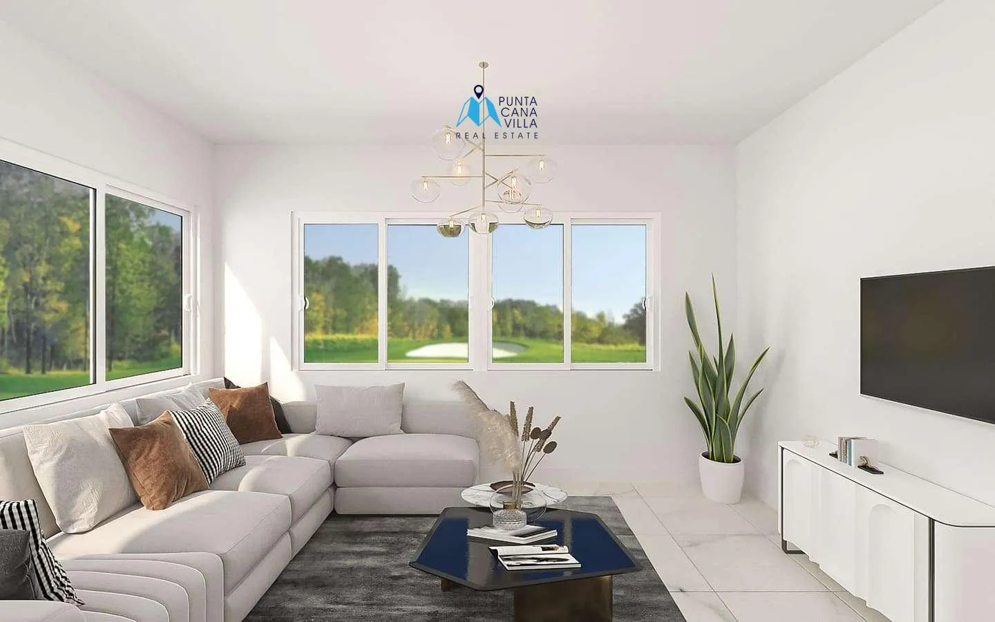 Oasis de palmeras, Apartamento de dos habitaciones en venta en Bávaro con acceso directo a la piscina