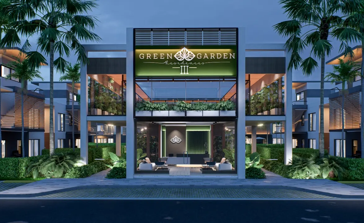 ID , Green Garden III, One Bedroom Apartment For Sale In Vista Cana, Punta Cana With Patio ()