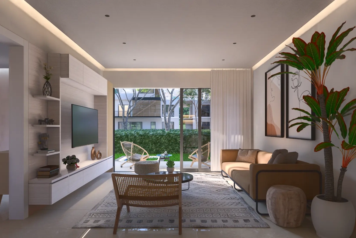 ID , Green Garden III, One Bedroom Apartment For Sale In Vista Cana, Punta Cana With Patio ()