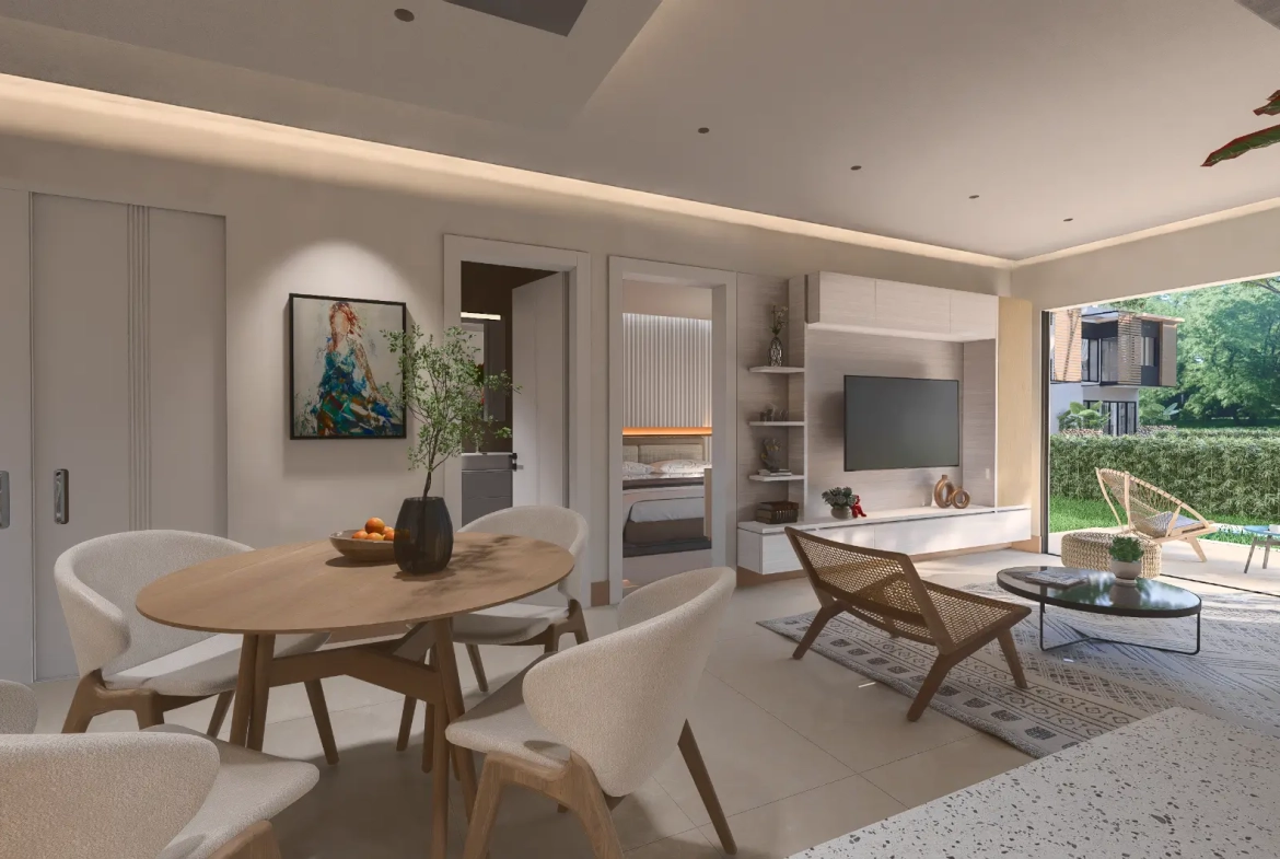 ID , Green Garden III, One Bedroom Apartment For Sale In Vista Cana, Punta Cana With Patio ()