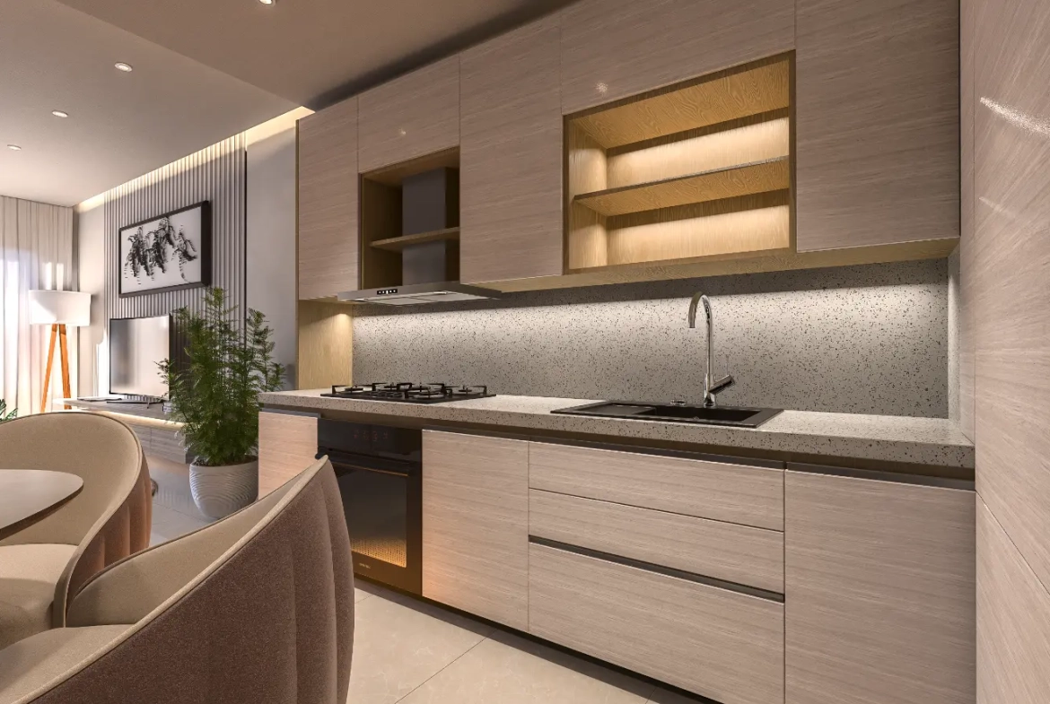 ID , Green Garden III, One Bedroom Penthouse For Sale In Vista Cana, Punta Cana With Rooftop ()