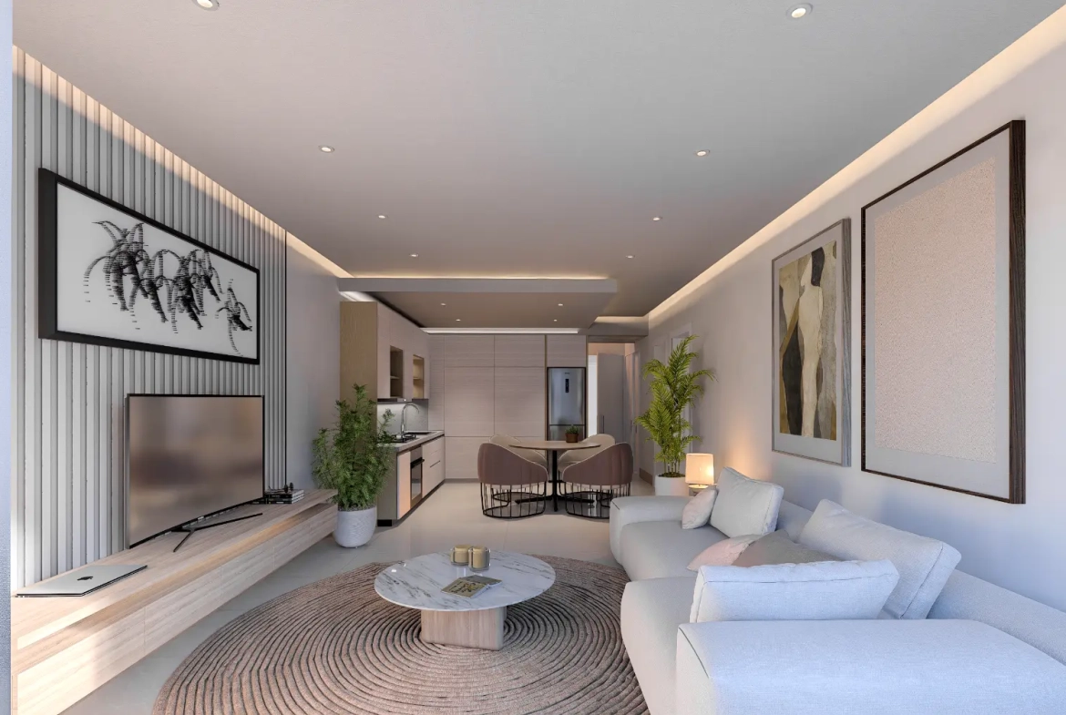ID , Green Garden III, One Bedroom Penthouse For Sale In Vista Cana, Punta Cana With Rooftop ()
