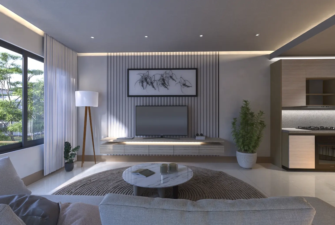 ID , Green Garden III, One Bedroom Penthouse For Sale In Vista Cana, Punta Cana With Rooftop ()