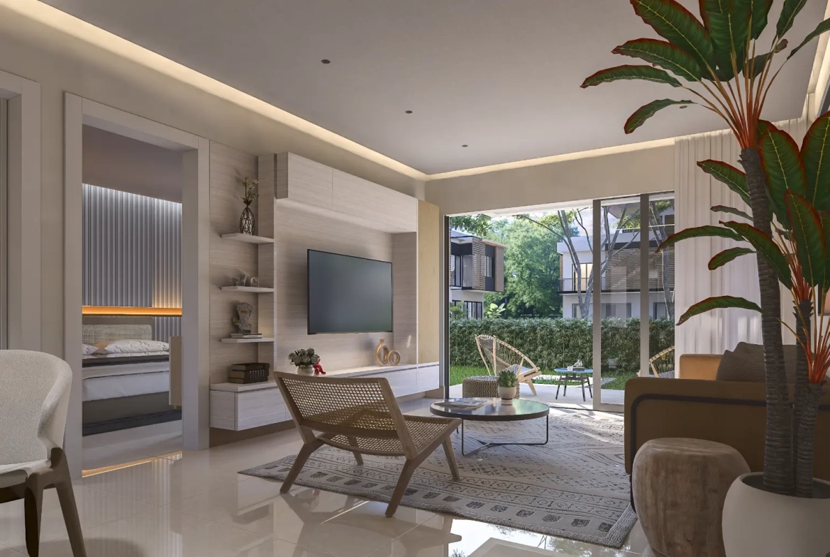 ID , Green Garden III, One Bedroom Penthouse For Sale In Vista Cana, Punta Cana With Rooftop ()