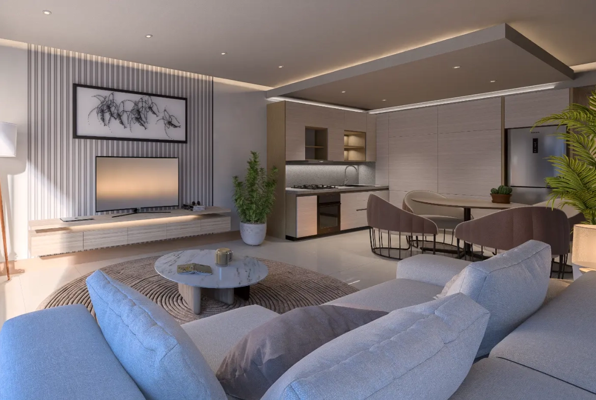 ID , Green Garden III, One Bedroom Penthouse For Sale In Vista Cana, Punta Cana With Rooftop ()