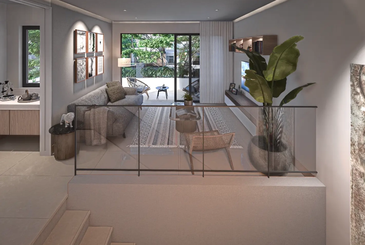 ID , Green Garden III, One Bedroom Penthouse For Sale In Vista Cana, Punta Cana With Rooftop ()