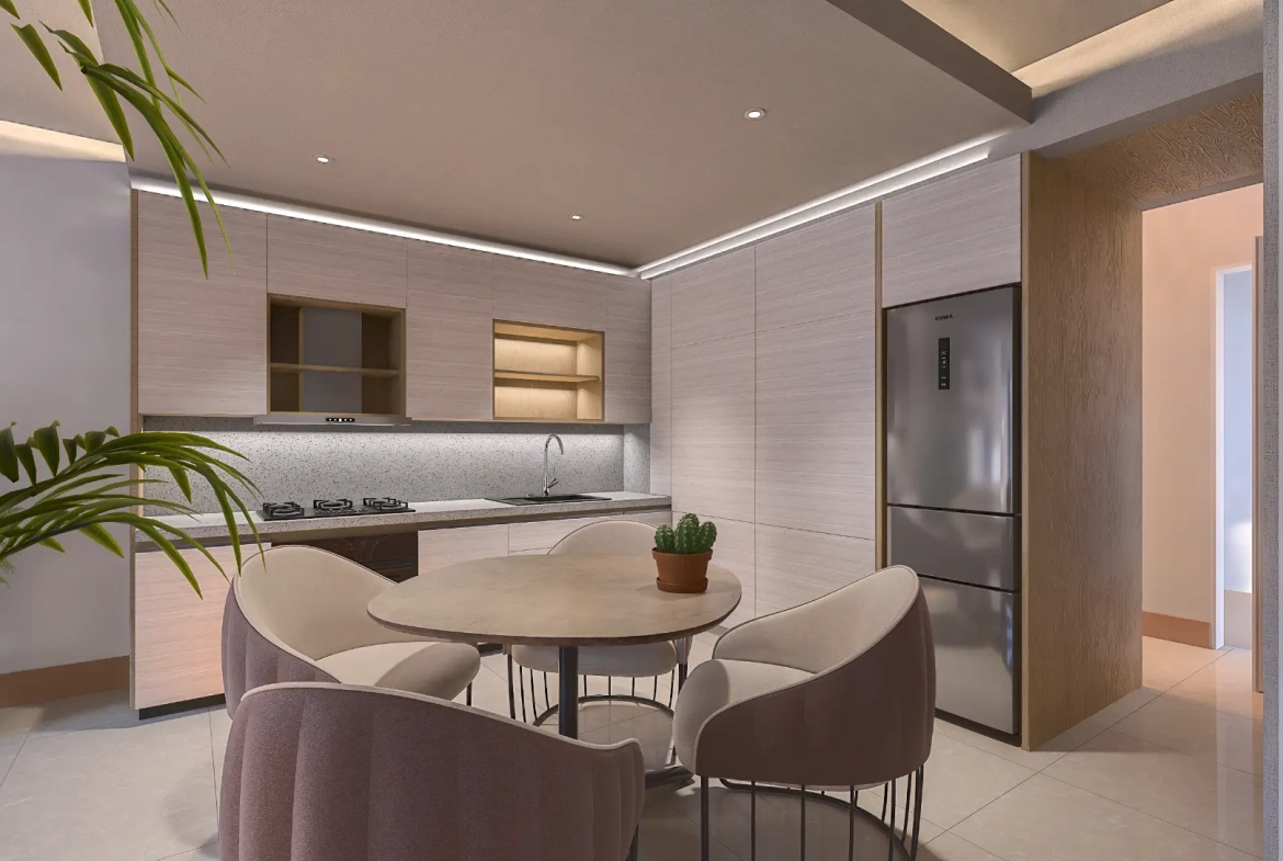 ID , Green Garden III, One Bedroom Penthouse For Sale In Vista Cana, Punta Cana With Rooftop ()
