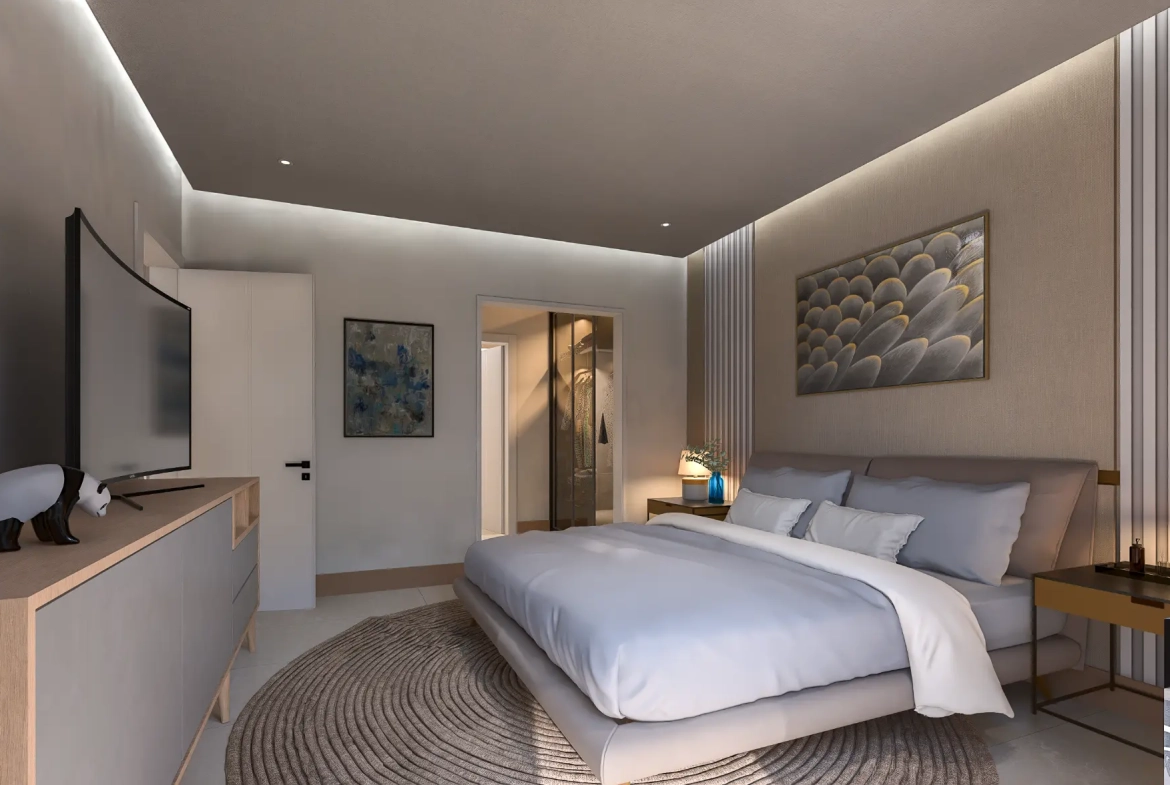 ID , Green Garden III, One Bedroom Penthouse For Sale In Vista Cana, Punta Cana With Rooftop ()