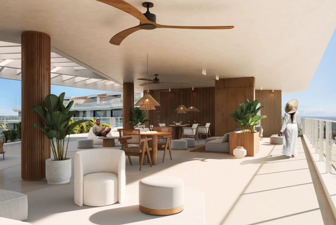 ID , Las Iguanas Two Bedroom Penthouse for Sale at Crystal Garden, Cap Cana with Golf and Pool View ()