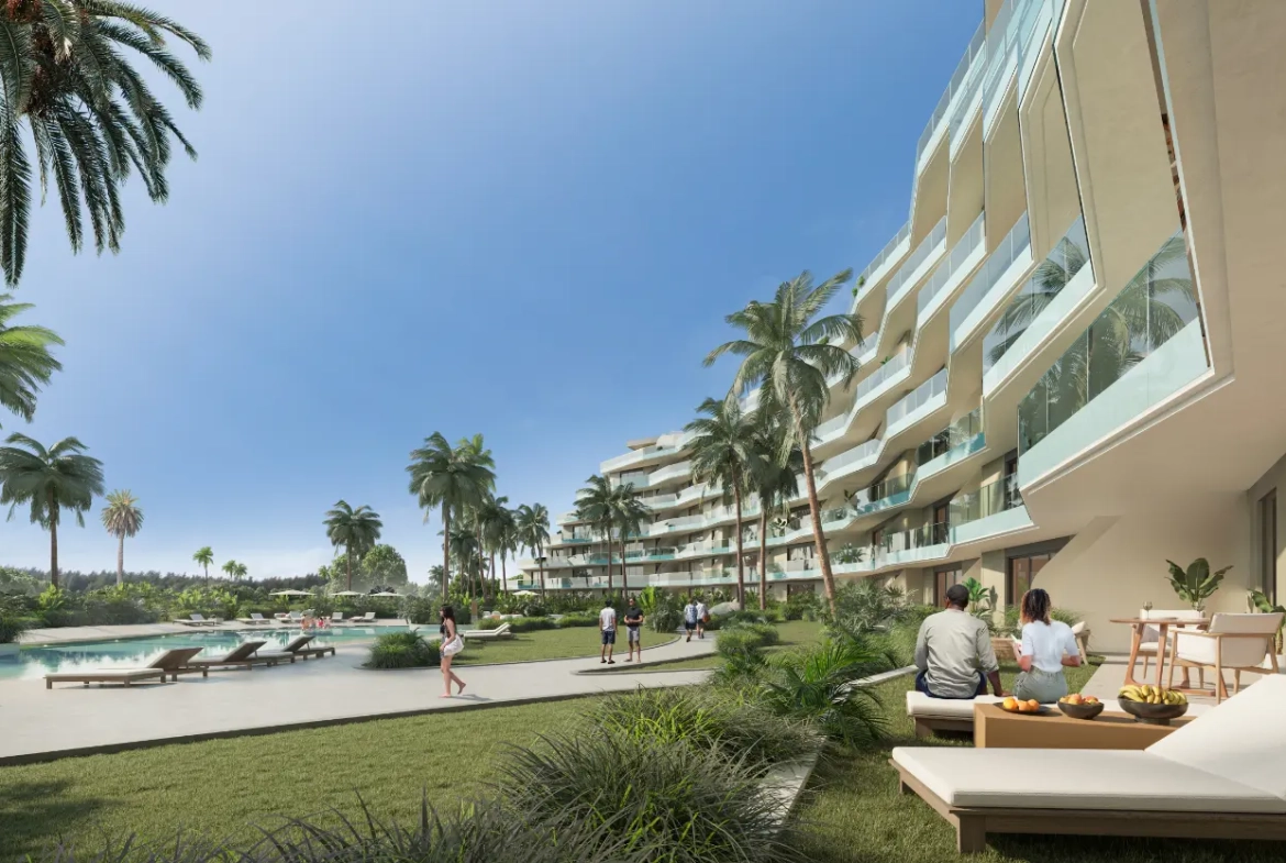 Las Iguanas : Appartement de trois chambres à vendre à Crystal Garden, Cap Cana avec jacuzzi