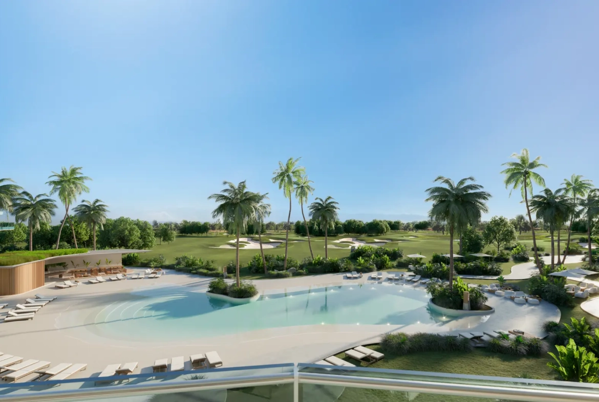 ID , Two Bedroom Apartment for Sale at Crystal Garden, Las Iguanas, Cap Cana with Golf View ()