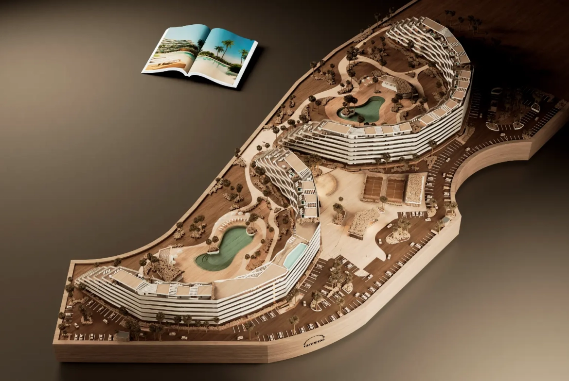ID , Two Bedroom Apartment for Sale at Crystal Garden, Las Iguanas, Cap Cana with Golf View ()