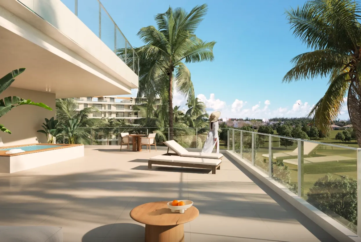 ID , Two Bedroom Apartment for Sale at Crystal Garden, Las Iguanas, Cap Cana with Golf View ()