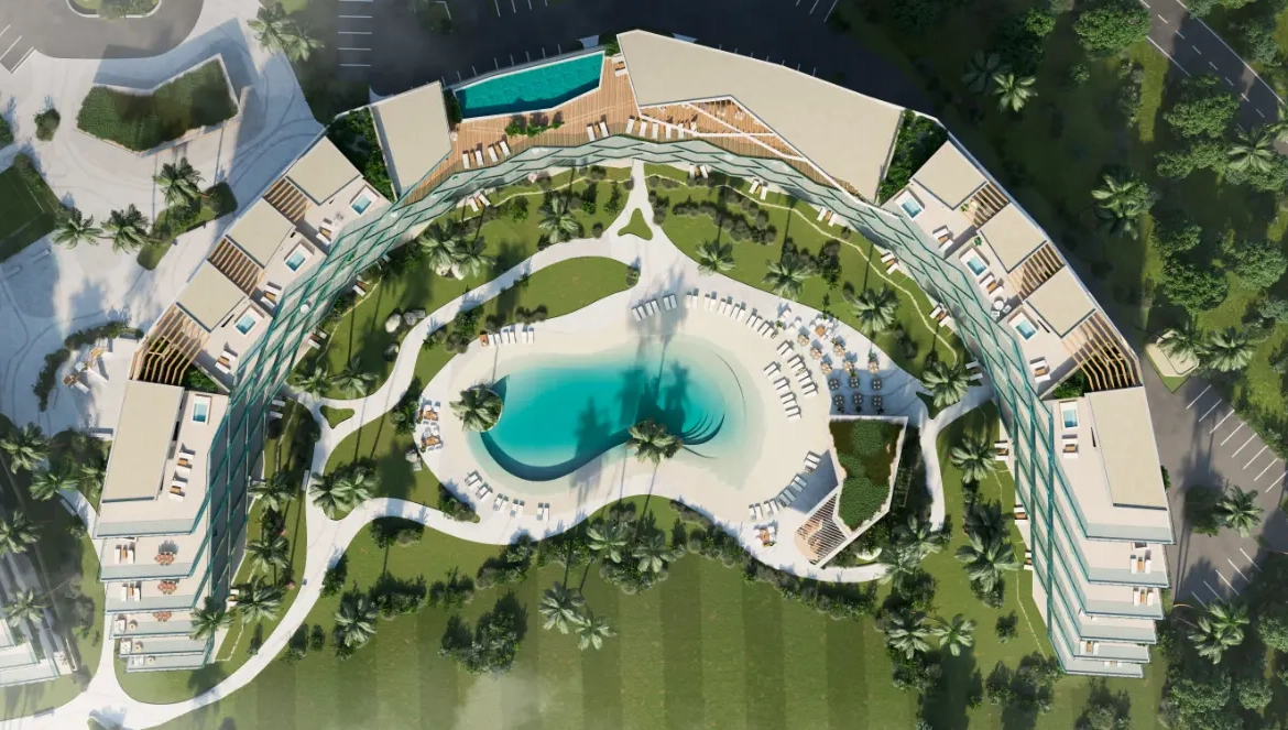 ID , Two Bedroom Apartment for Sale at Crystal Garden, Las Iguanas, Cap Cana with Golf View ()