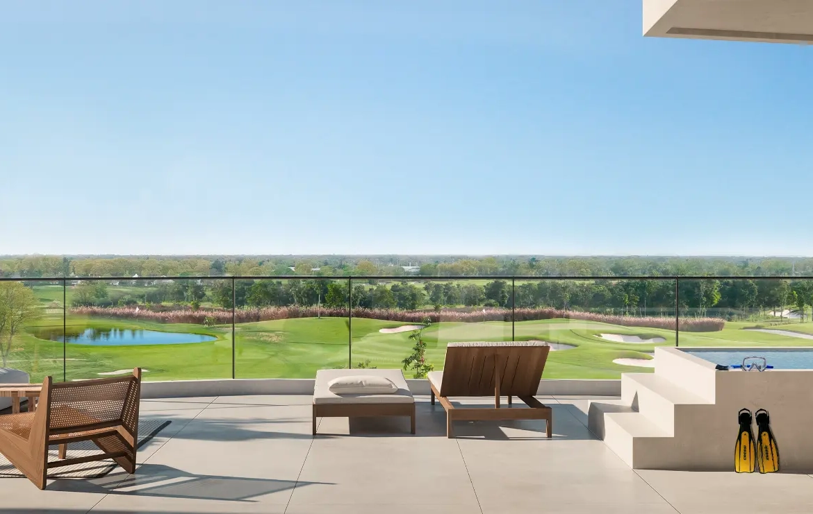 ID , Two Bedroom Apartment for Sale at Crystal Garden, Las Iguanas, Cap Cana with Golf View ()
