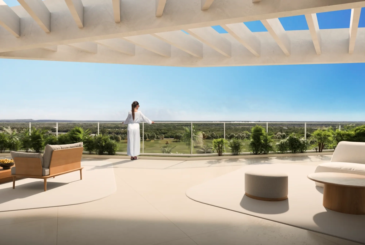 ID , Two Bedroom Apartment for Sale at Crystal Garden, Las Iguanas, Cap Cana with Golf View ()