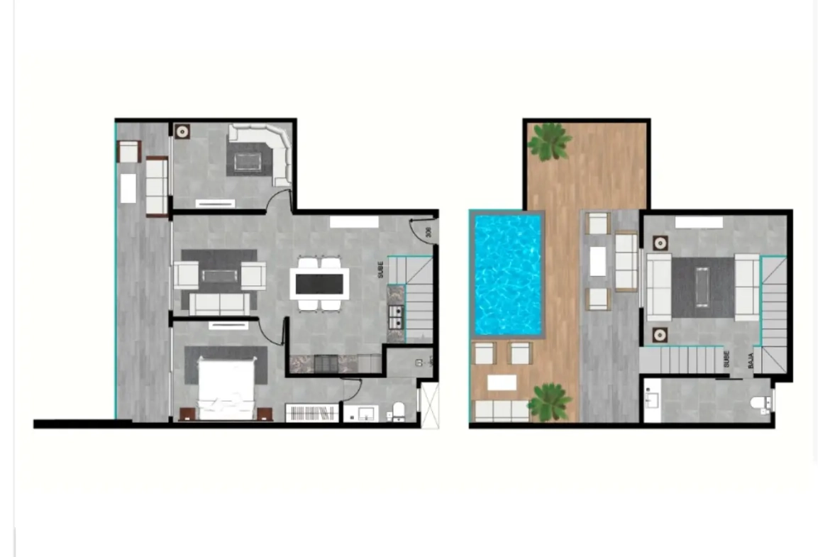 Las Iguanas, Appartement-terrasse d’une chambre avec vue sur l’océan à vendre à Cana Essence, Cap Cana