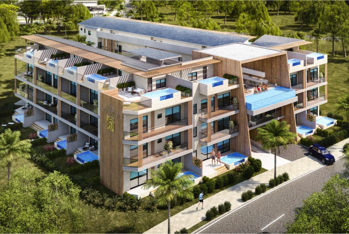 Apartamento de un dormitorio en venta en Cana Essence, Cap Cana con vestíbulo