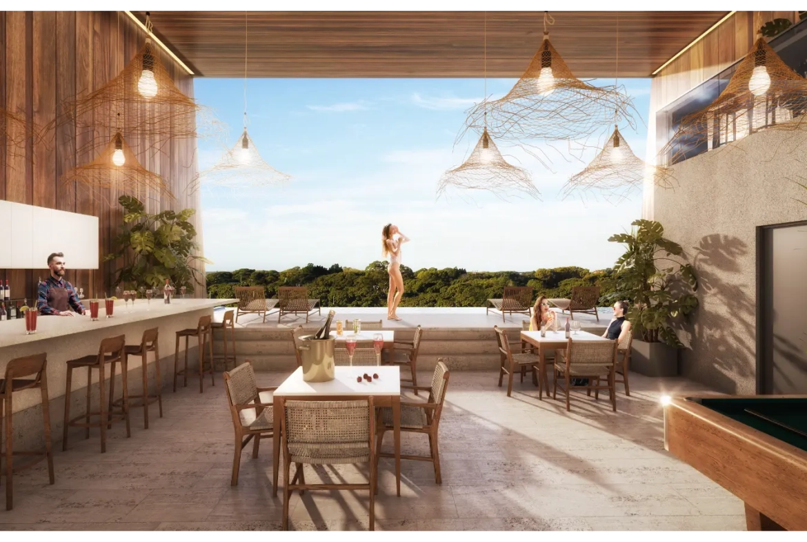 Apartamento de un dormitorio en venta en Cana Essence, Cap Cana con vestíbulo