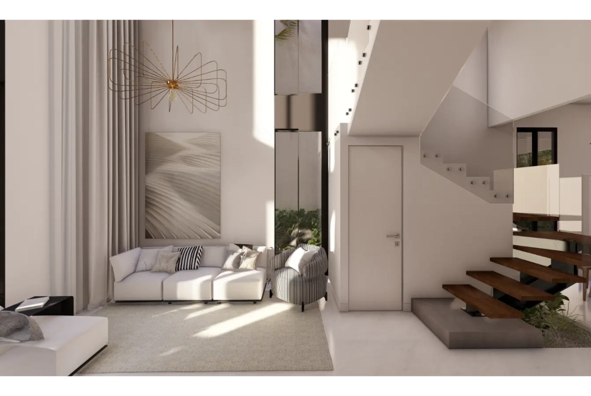 Cascais, villa de trois chambres à vendre dans le centre de Punta Cana avec patio