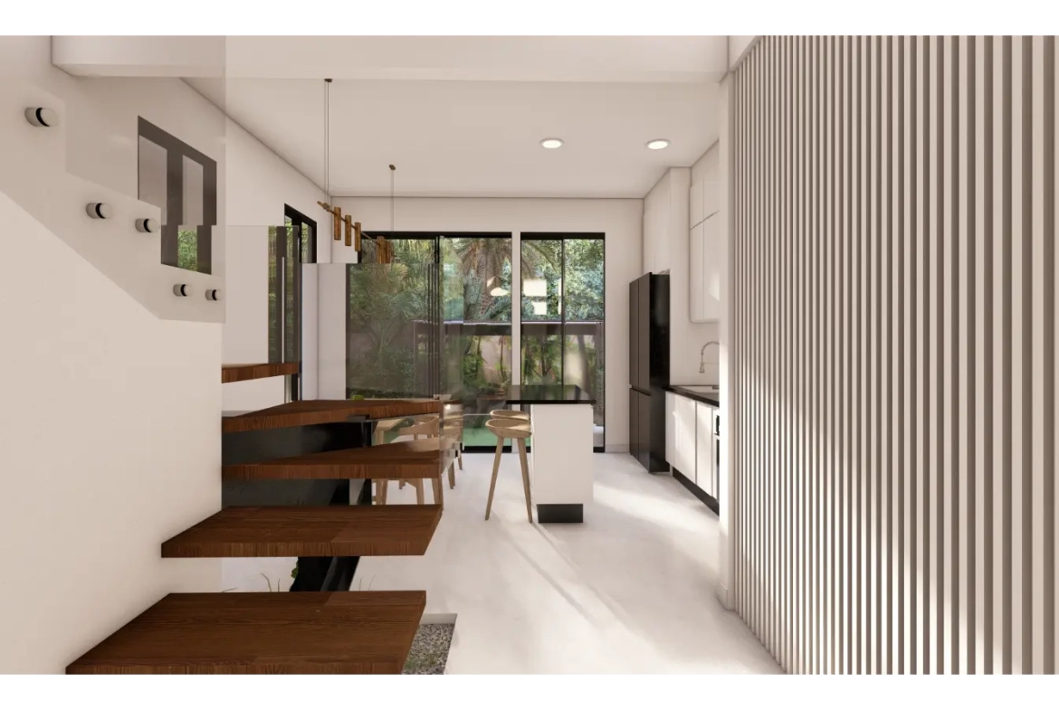 Cascais, villa de trois chambres à vendre dans le centre de Punta Cana avec patio