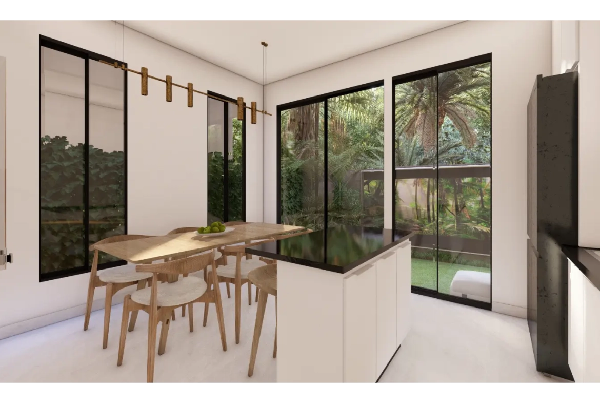 Cascais, villa de trois chambres à vendre dans le centre de Punta Cana avec patio