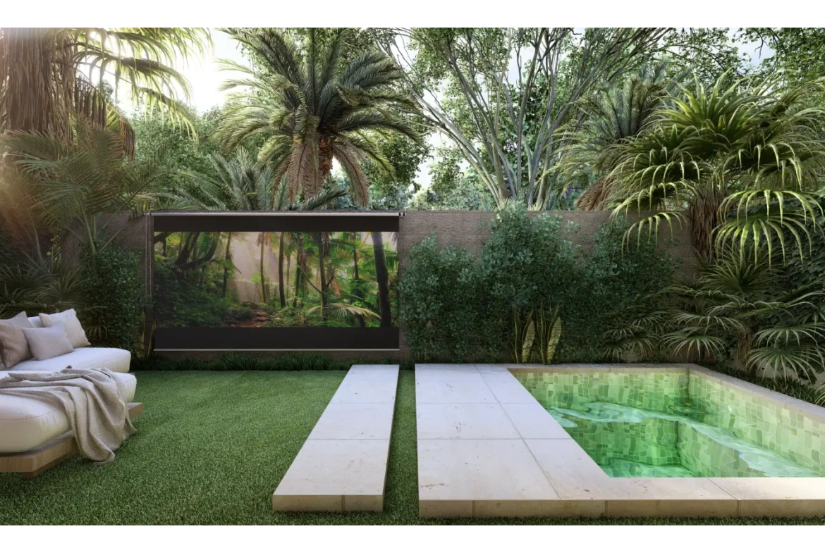Cascais, villa de trois chambres à vendre dans le centre de Punta Cana avec patio